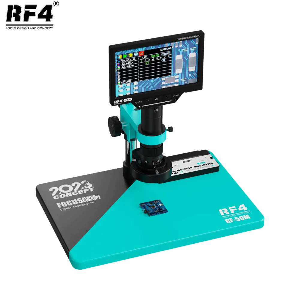 Microscopio RF4 RF-50M con schermo HD 1080p 7-50x da 7".