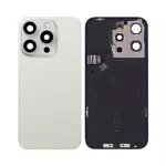 Original Pulled Back Cover Apple iPhone 15 Pro White Titanium